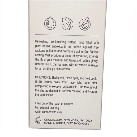 New in Box! Onomie Radical Setting Mist Full Size - Picture 3 of 4